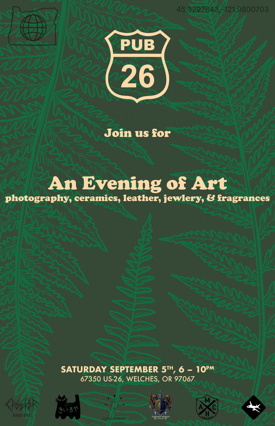SEPT 5th SAT: An Evening of Art