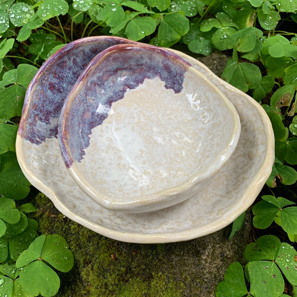 Nesting Rock Plate set - Honey and Merlot