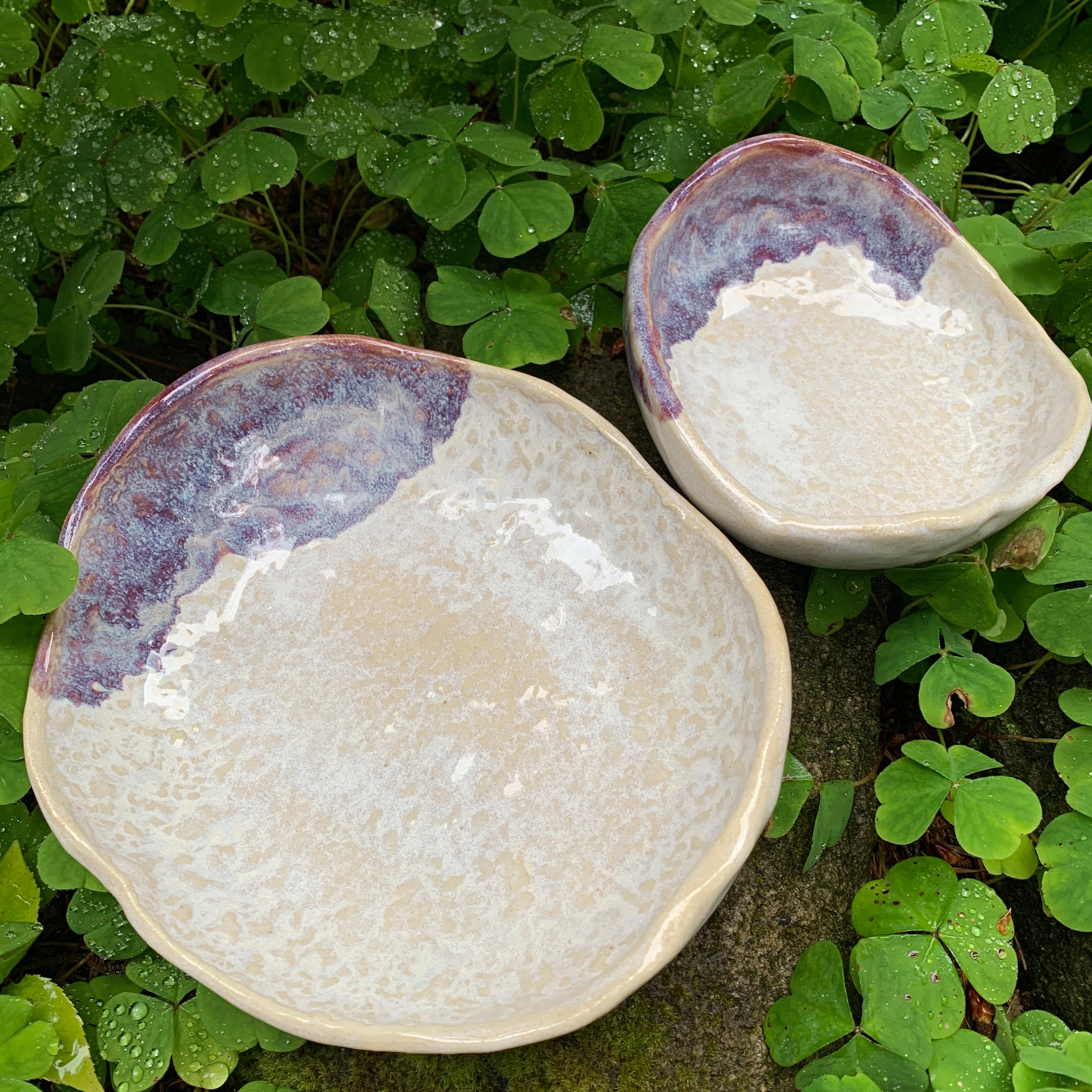 Nesting Rock Plate set - Honey and Merlot
